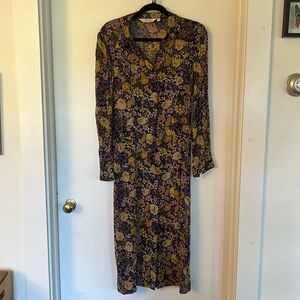 & other stories sheer dress button up